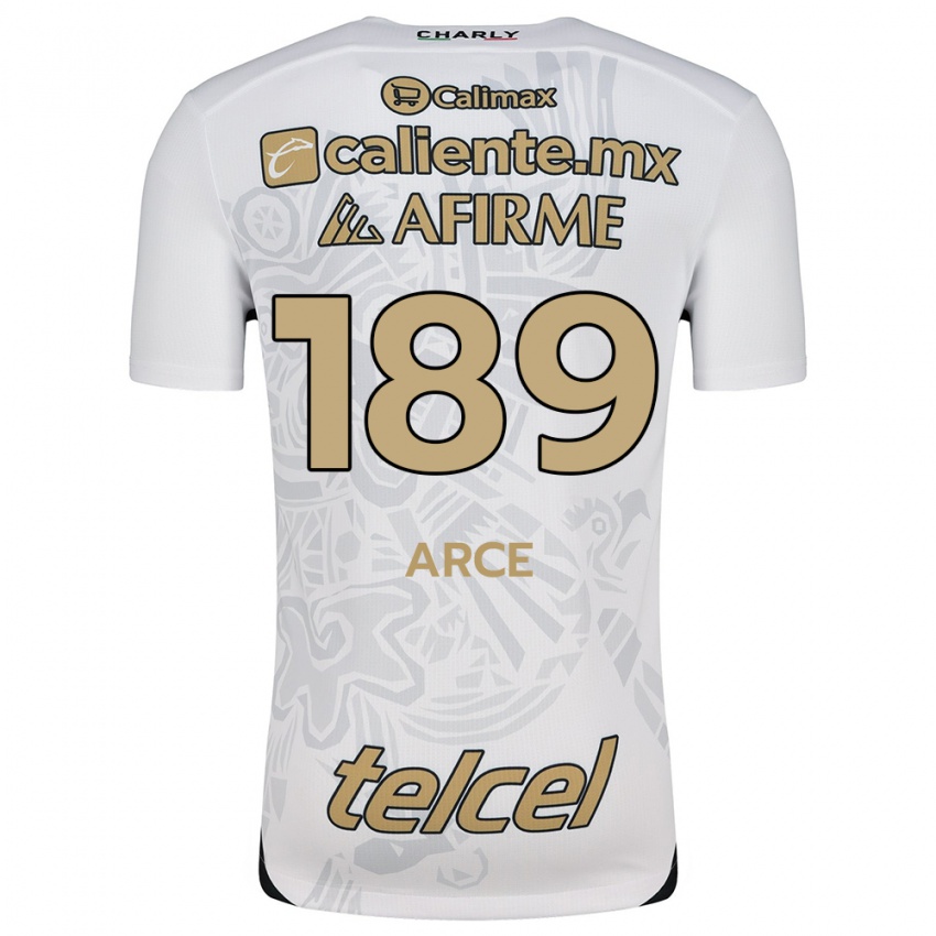 Kinder Diego Arce #189 Weiß Schwarz Auswärtstrikot Trikot 2024/25 T-Shirt Schweiz