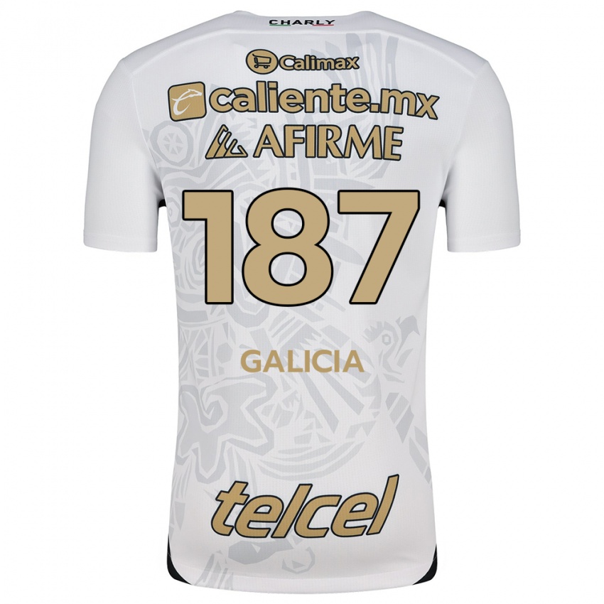 Kinder Carlos Galicia #187 Weiß Schwarz Auswärtstrikot Trikot 2024/25 T-Shirt Schweiz