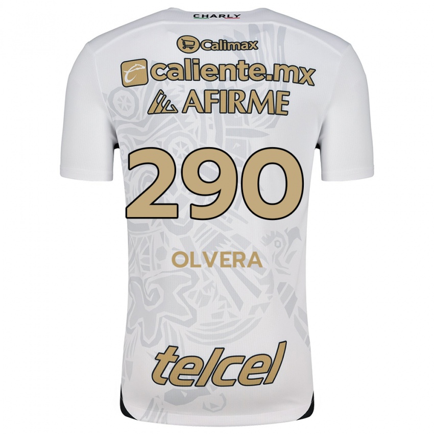 Kinder Ian Olvera #290 Weiß Schwarz Auswärtstrikot Trikot 2024/25 T-Shirt Schweiz