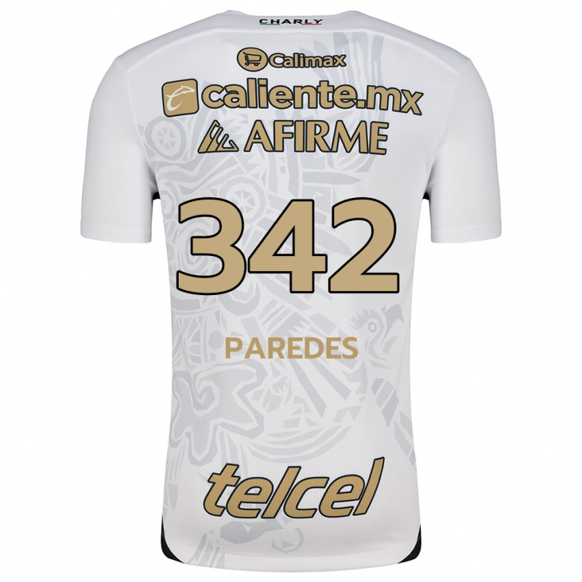 Kinder Santiago Paredes #342 Weiß Schwarz Auswärtstrikot Trikot 2024/25 T-Shirt Schweiz