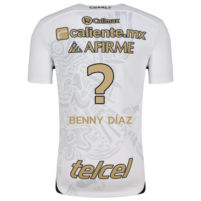 Kinder Benny Díaz #0 Weiß Schwarz Auswärtstrikot Trikot 2024/25 T-Shirt Schweiz