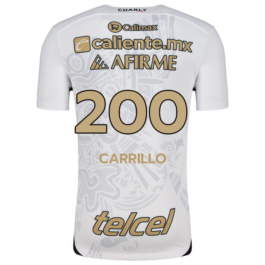 Enfant Maillot Manuel Carrillo #200 Blanc Noir Tenues Extérieur 2024/25 T-Shirt Suisse