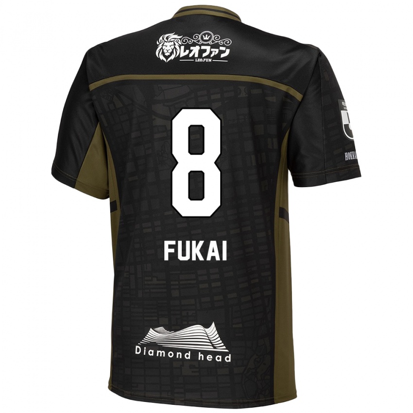 Kinder Kazuki Fukai #8 Schwarz Grün Auswärtstrikot Trikot 2024/25 T-Shirt Schweiz