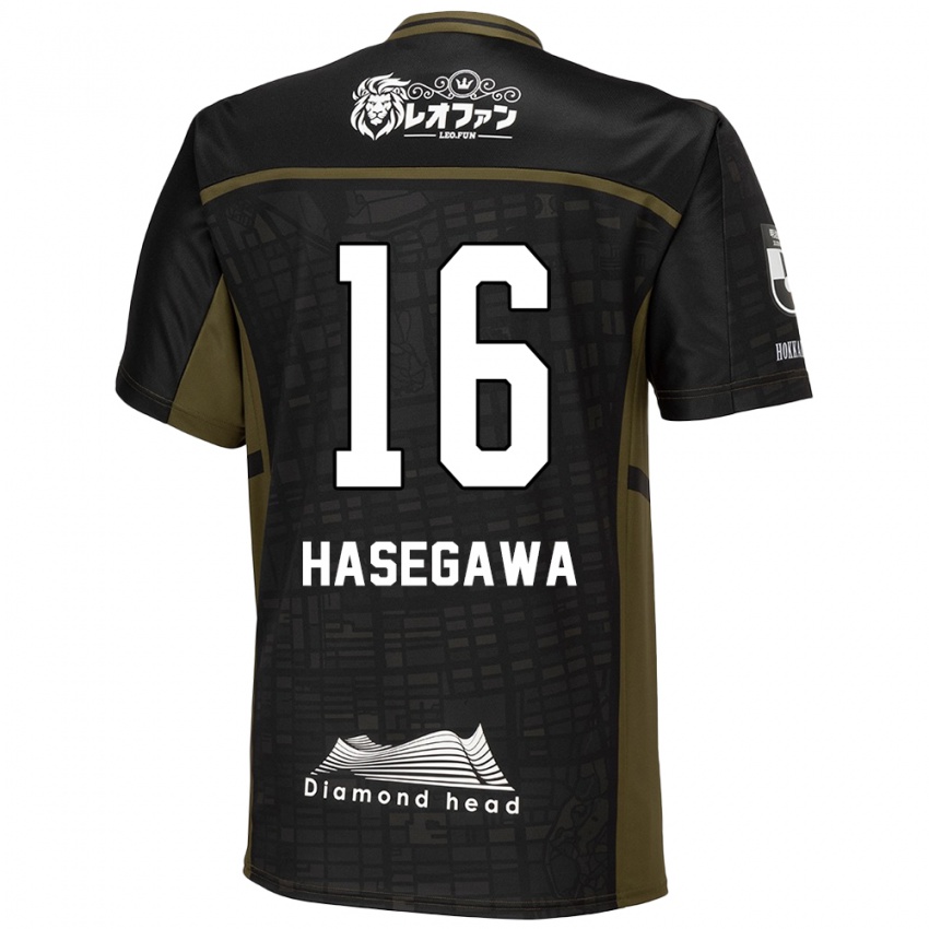 Kinder Tatsuya Hasegawa #16 Schwarz Grün Auswärtstrikot Trikot 2024/25 T-Shirt Schweiz