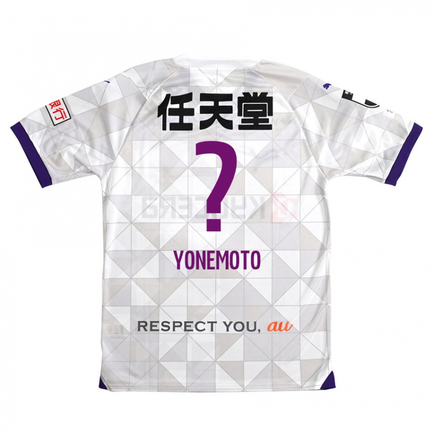 Kinder Takuji Yonemoto #0 Weiß Lila Auswärtstrikot Trikot 2024/25 T-Shirt Schweiz