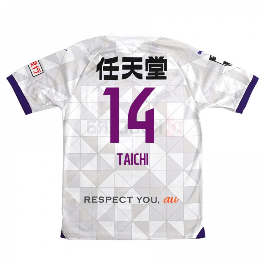 Kinder Taichi Hara #14 Weiß Lila Auswärtstrikot Trikot 2024/25 T-Shirt Schweiz