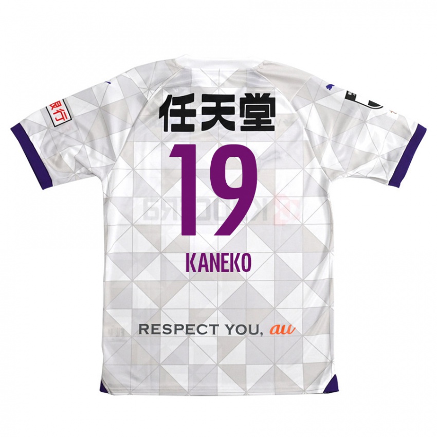 Kinder Daiki Kaneko #19 Weiß Lila Auswärtstrikot Trikot 2024/25 T-Shirt Schweiz