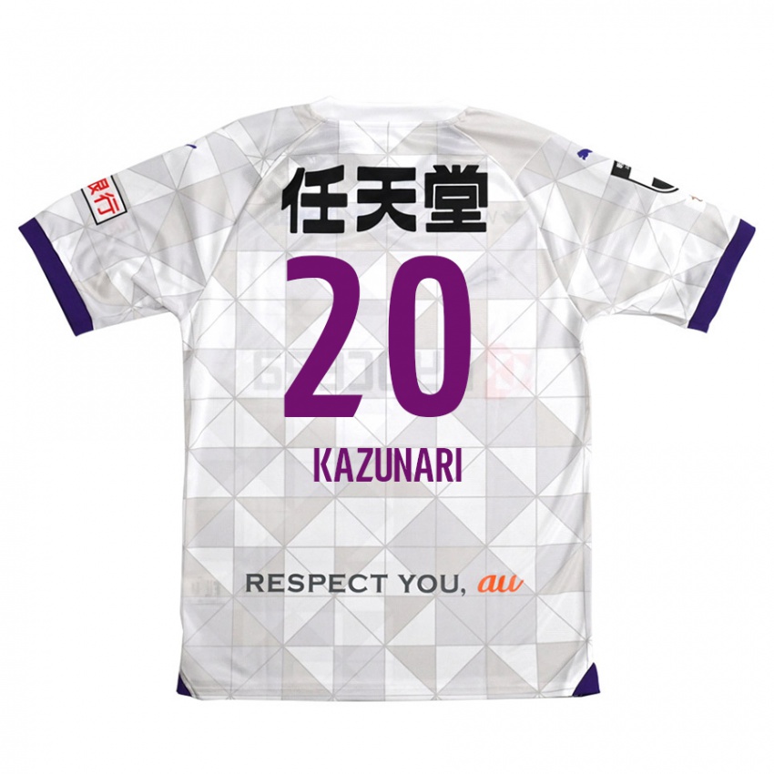 Kinder Kazunari Kita #20 Weiß Lila Auswärtstrikot Trikot 2024/25 T-Shirt Schweiz