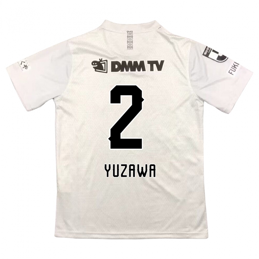 Kinder Masato Yuzawa #2 Grauschwarz Auswärtstrikot Trikot 2024/25 T-Shirt Schweiz