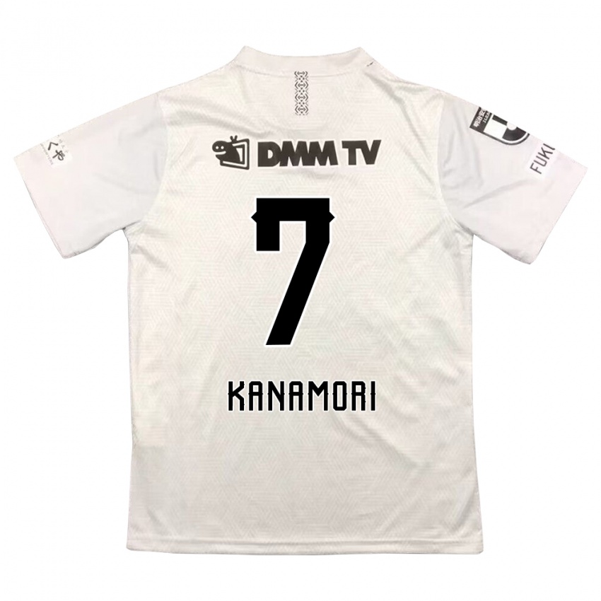 Kinder Takeshi Kanamori #7 Grauschwarz Auswärtstrikot Trikot 2024/25 T-Shirt Schweiz