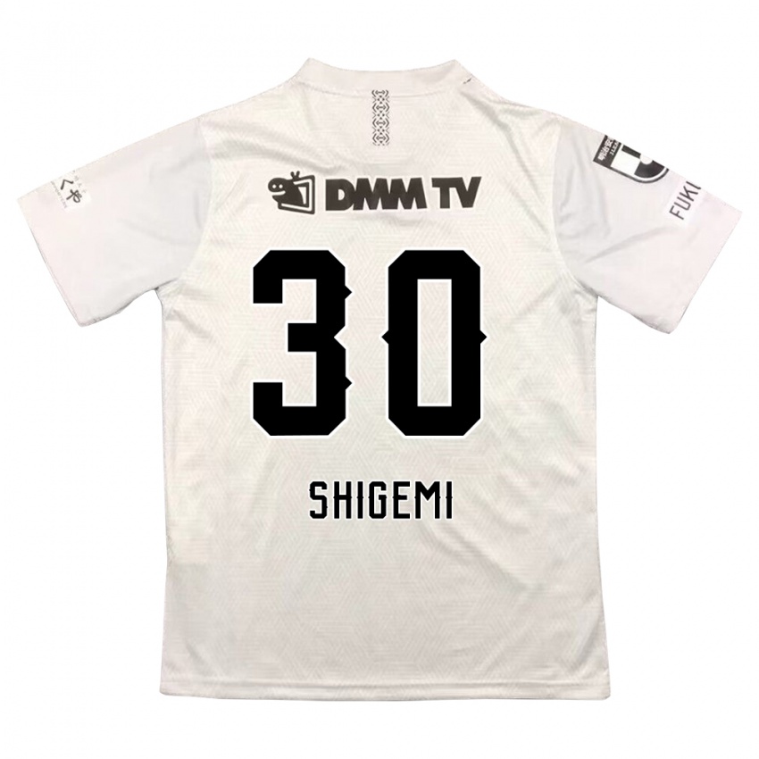 Kinder Masato Shigemi #30 Grauschwarz Auswärtstrikot Trikot 2024/25 T-Shirt Schweiz