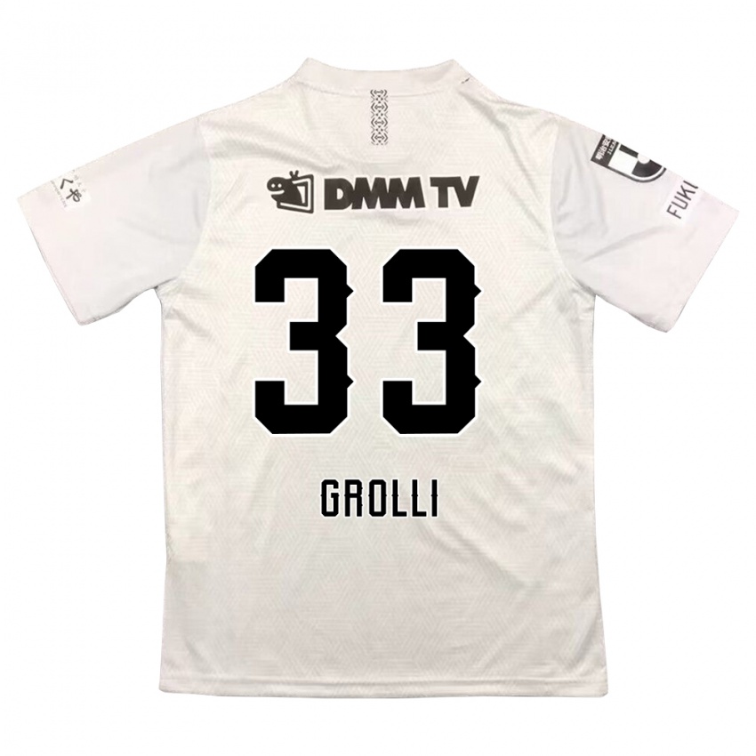 Kinder Douglas Grolli #33 Grauschwarz Auswärtstrikot Trikot 2024/25 T-Shirt Schweiz