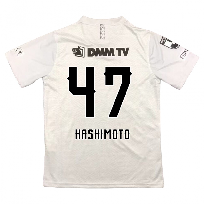 Kinder Yu Hashimoto #47 Grauschwarz Auswärtstrikot Trikot 2024/25 T-Shirt Schweiz