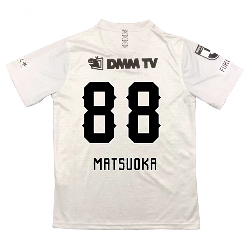 Kinder Daiki Matsuoka #88 Grauschwarz Auswärtstrikot Trikot 2024/25 T-Shirt Schweiz