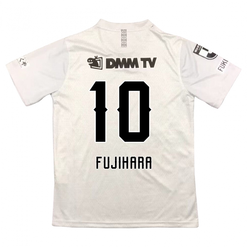 Kinder Naoatsu Fujihara #10 Grauschwarz Auswärtstrikot Trikot 2024/25 T-Shirt Schweiz