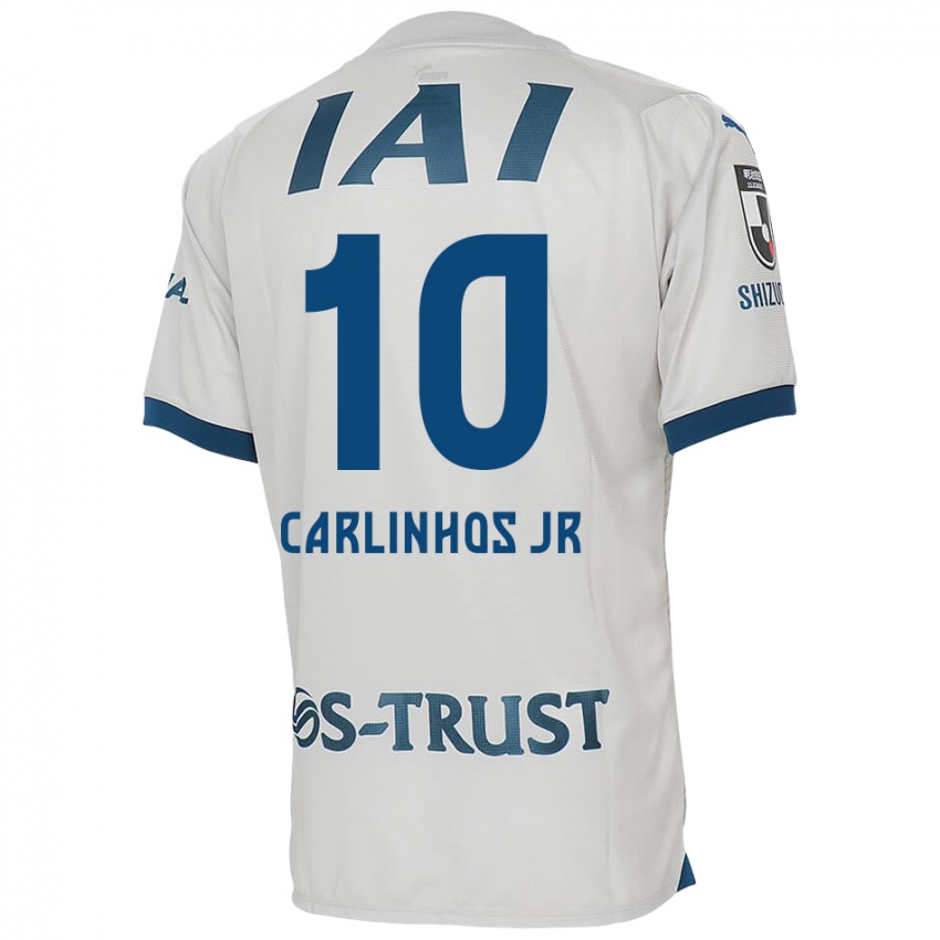 Kinder Carlinhos Junior #10 Weiß Blau Auswärtstrikot Trikot 2024/25 T-Shirt Schweiz