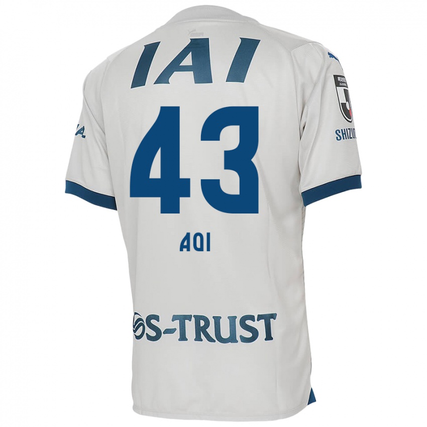 Kinder Aoi Ando #43 Weiß Blau Auswärtstrikot Trikot 2024/25 T-Shirt Schweiz