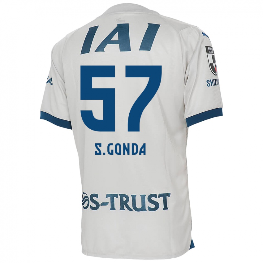 Kinder Shuichi Gonda #57 Weiß Blau Auswärtstrikot Trikot 2024/25 T-Shirt Schweiz