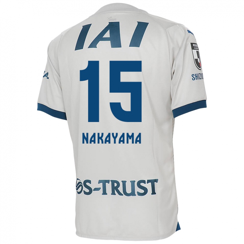 Kinder Atsuki Nakayama #15 Weiß Blau Auswärtstrikot Trikot 2024/25 T-Shirt Schweiz