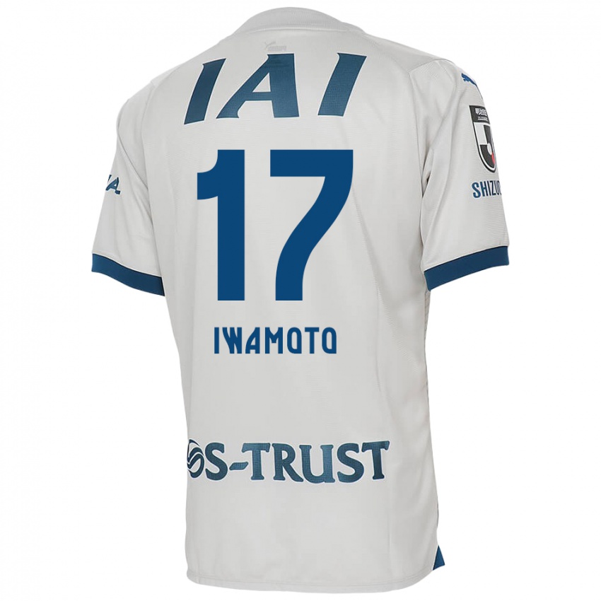 Kinder Shogo Iwamoto #17 Weiß Blau Auswärtstrikot Trikot 2024/25 T-Shirt Schweiz