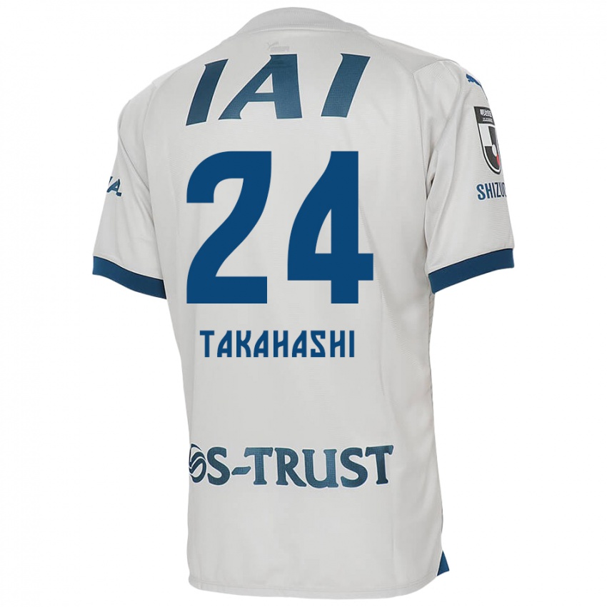 Kinder Yuzuki Takahashi #24 Weiß Blau Auswärtstrikot Trikot 2024/25 T-Shirt Schweiz