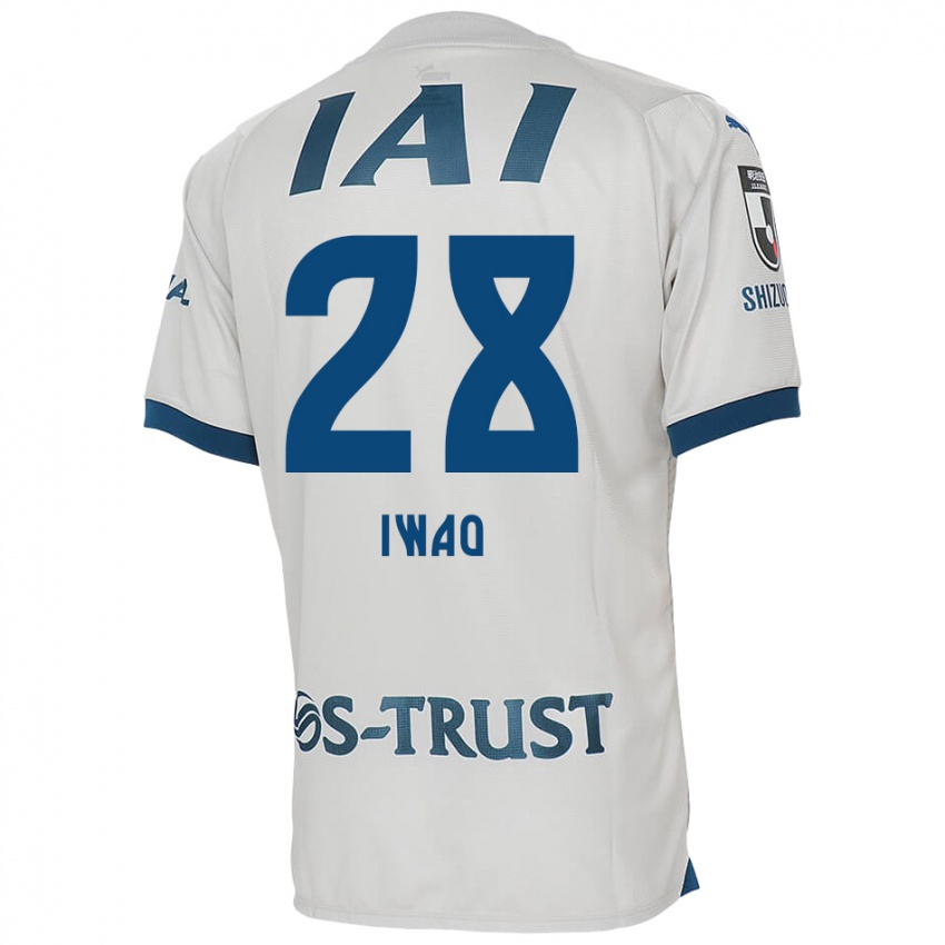 Kinder Takeru Iwao #28 Weiß Blau Auswärtstrikot Trikot 2024/25 T-Shirt Schweiz