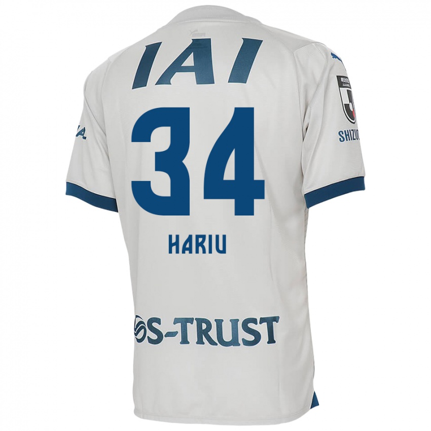 Kinder Ryota Hariu #34 Weiß Blau Auswärtstrikot Trikot 2024/25 T-Shirt Schweiz