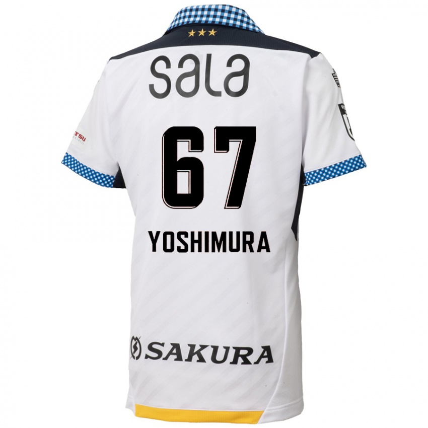 Kinder Ryusei Yoshimura #67 Weiß Schwarz Auswärtstrikot Trikot 2024/25 T-Shirt Schweiz