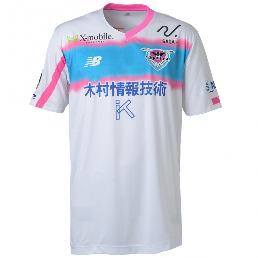 Kinder Sena Morimoto #8 Weiß Blau Rosa Auswärtstrikot Trikot 2024/25 T-Shirt Schweiz