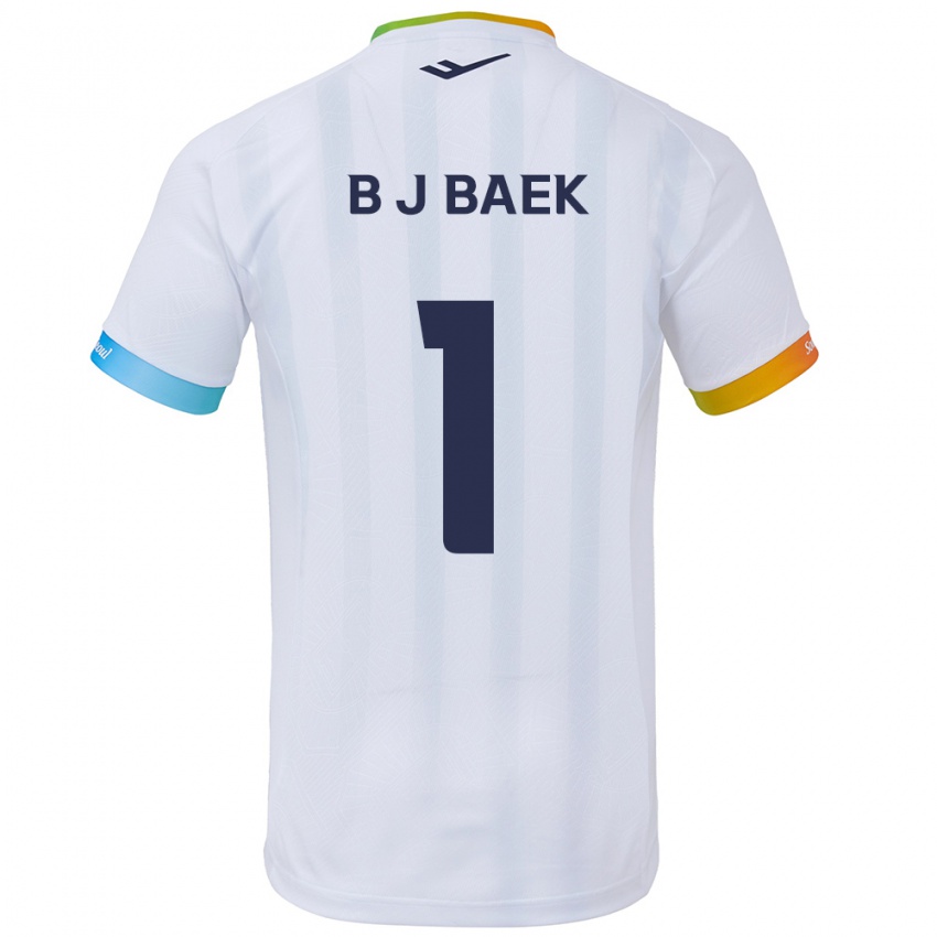 Kinder Jong-Beom Baek #1 Weiß Blau Auswärtstrikot Trikot 2024/25 T-Shirt Schweiz