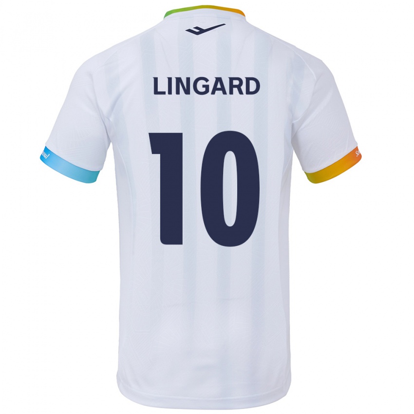 Kinder Jesse Lingard #10 Weiß Blau Auswärtstrikot Trikot 2024/25 T-Shirt Schweiz