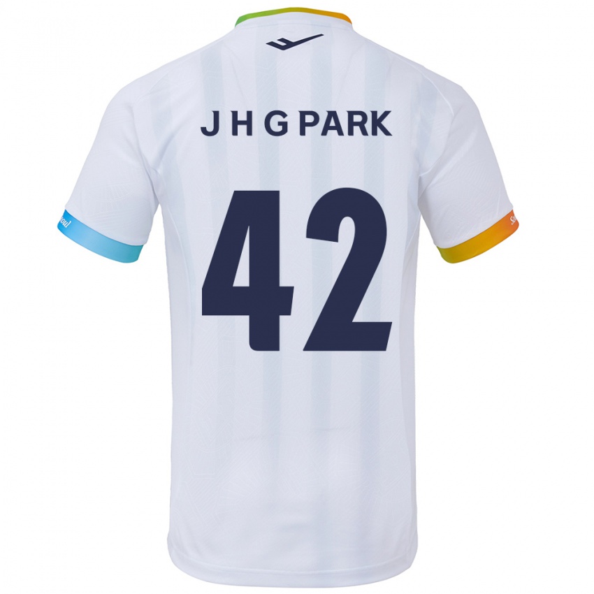 Kinder Jang Han-Gyeol Park #42 Weiß Blau Auswärtstrikot Trikot 2024/25 T-Shirt Schweiz