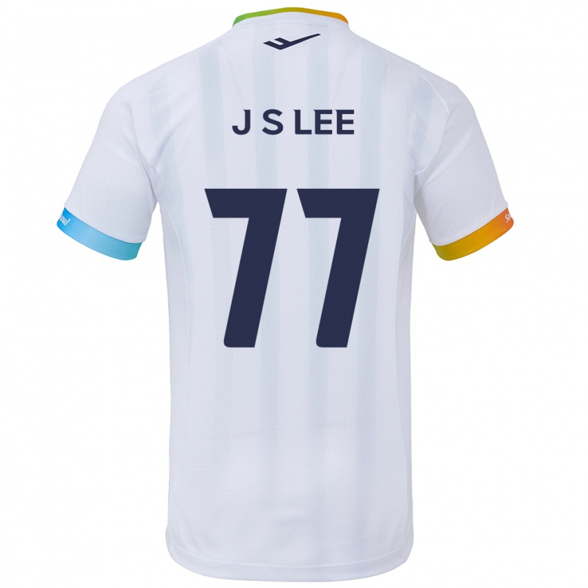 Kinder Seung-Joon Lee #77 Weiß Blau Auswärtstrikot Trikot 2024/25 T-Shirt Schweiz