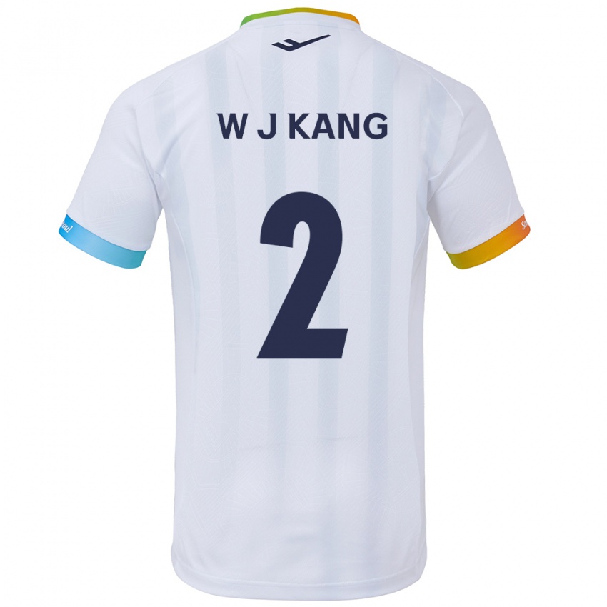 Kinder Jae-Won Kang #2 Weiß Blau Auswärtstrikot Trikot 2024/25 T-Shirt Schweiz