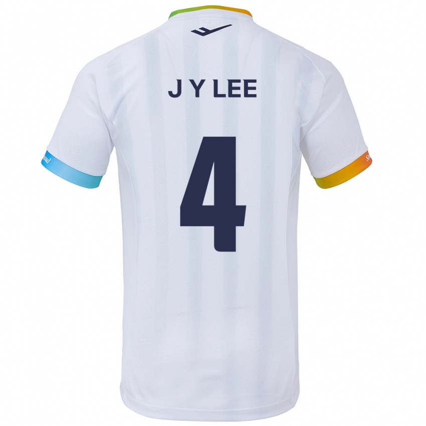 Kinder Young-Jun Lee #4 Weiß Blau Auswärtstrikot Trikot 2024/25 T-Shirt Schweiz