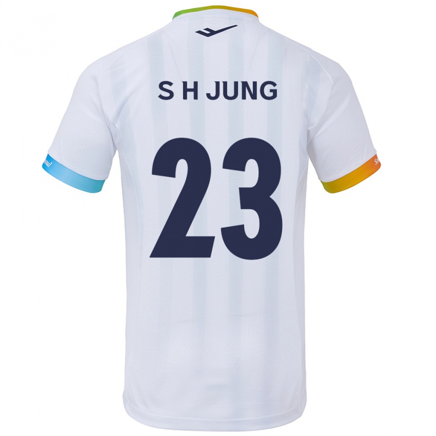 Kinder Hyeon-Soo Jung #23 Weiß Blau Auswärtstrikot Trikot 2024/25 T-Shirt Schweiz