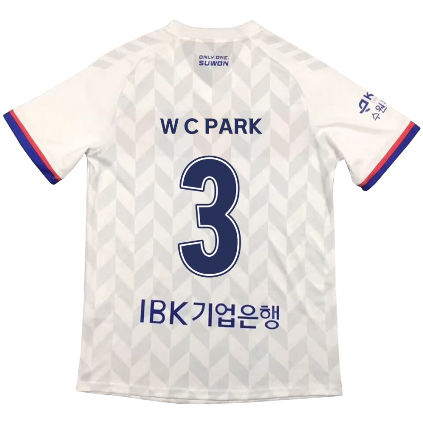 Kinder Cheol-Woo Park #3 Weiß Blau Auswärtstrikot Trikot 2024/25 T-Shirt Schweiz