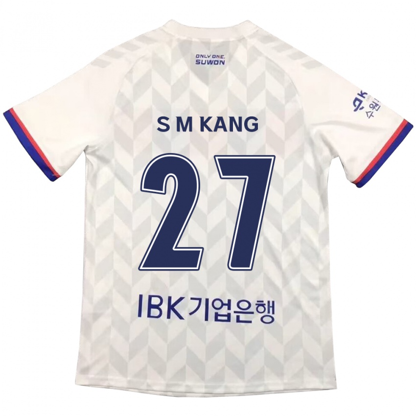 Kinder Min-Sung Kang #27 Weiß Blau Auswärtstrikot Trikot 2024/25 T-Shirt Schweiz