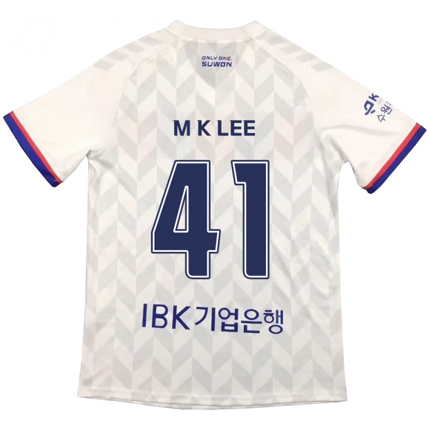 Kinder Kyung-Min Lee #41 Weiß Blau Auswärtstrikot Trikot 2024/25 T-Shirt Schweiz