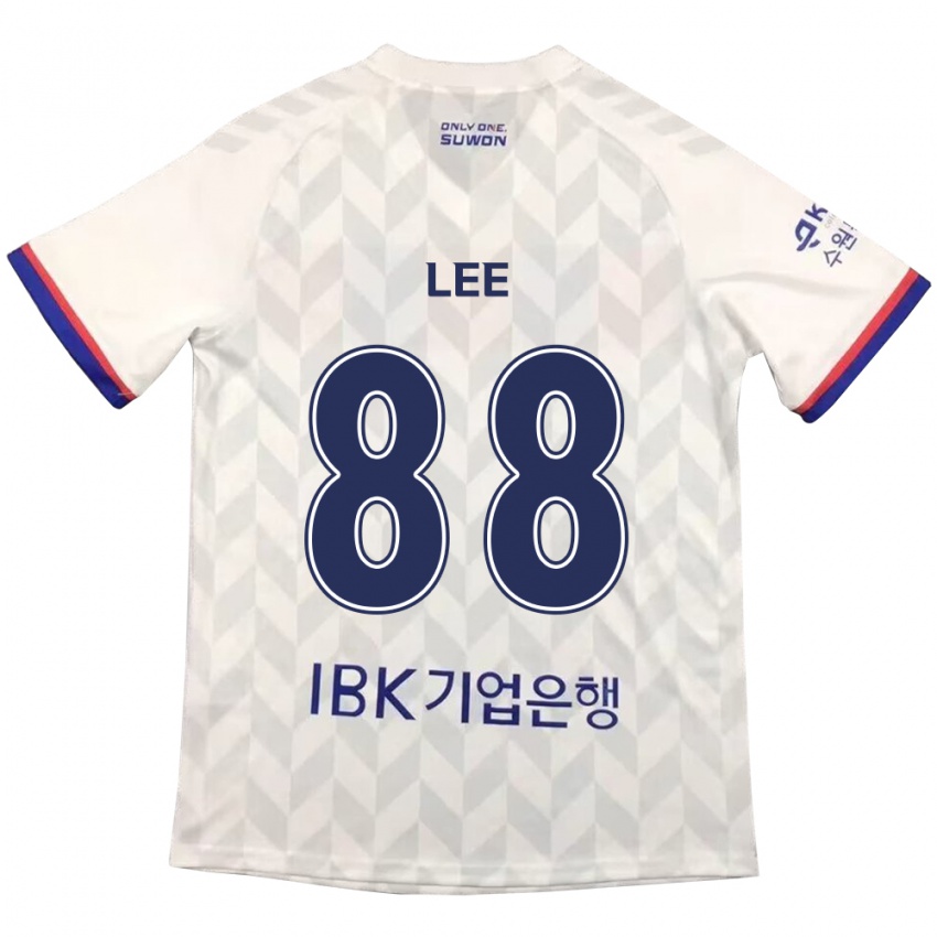 Kinder Yong Lee #88 Weiß Blau Auswärtstrikot Trikot 2024/25 T-Shirt Schweiz