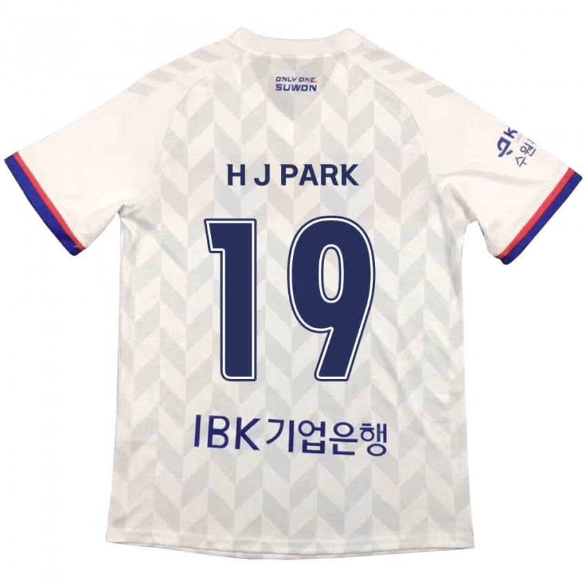 Kinder Jun-Hui Park #19 Weiß Blau Auswärtstrikot Trikot 2024/25 T-Shirt Schweiz