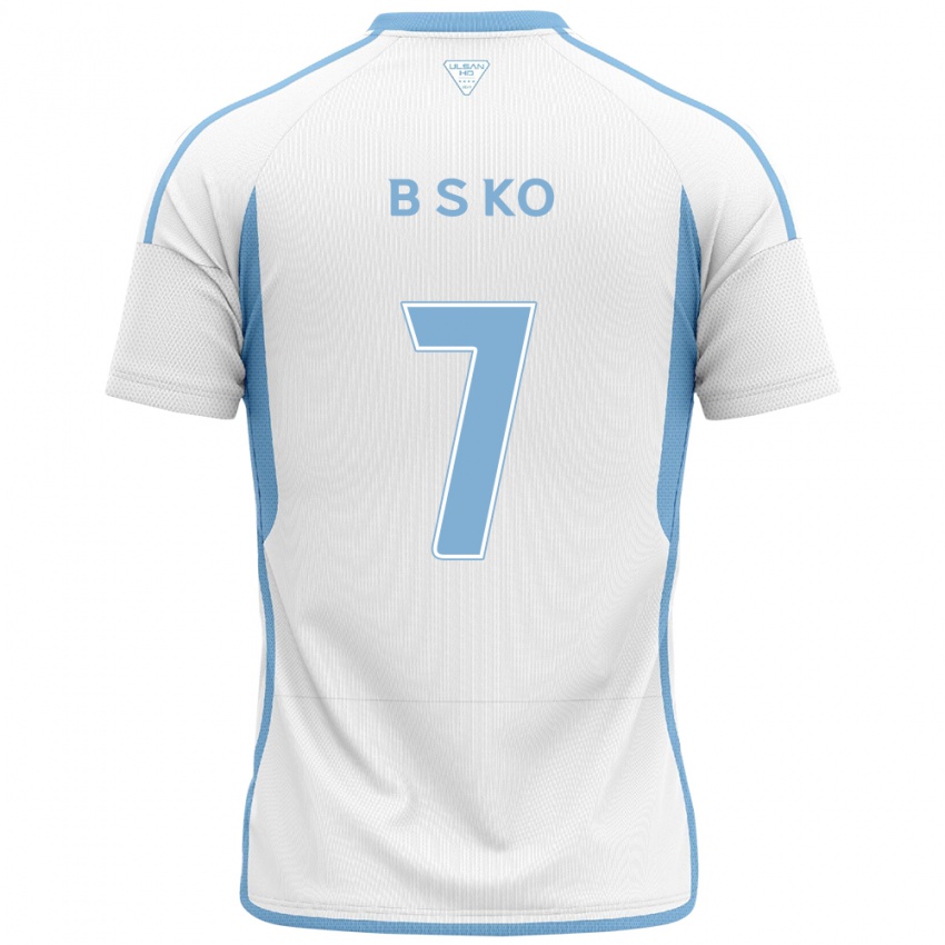 Kinder Seung-Beom Ko #7 Weiß Blau Auswärtstrikot Trikot 2024/25 T-Shirt Schweiz