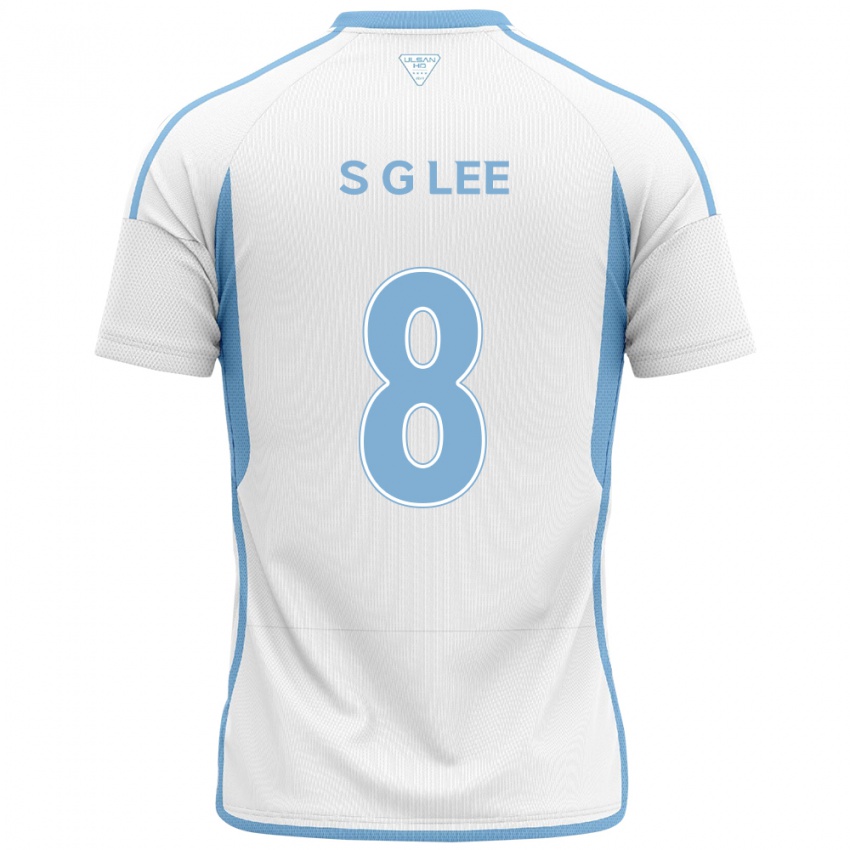 Kinder Gyu-Sung Lee #8 Weiß Blau Auswärtstrikot Trikot 2024/25 T-Shirt Schweiz