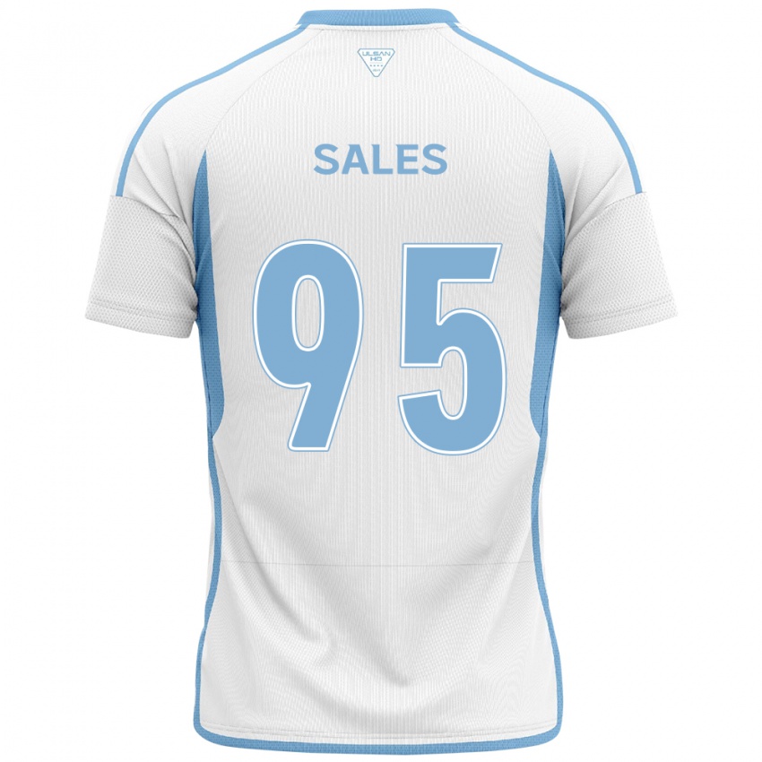 Kinder Matheus Sales #95 Weiß Blau Auswärtstrikot Trikot 2024/25 T-Shirt Schweiz