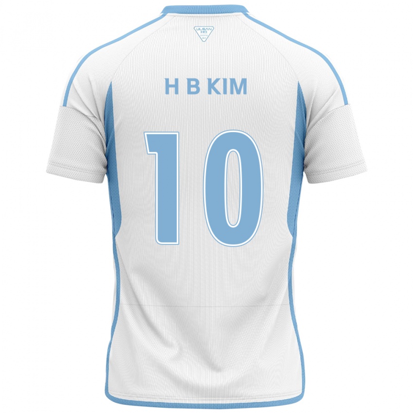 Kinder Beom-Hwan Kim #10 Weiß Blau Auswärtstrikot Trikot 2024/25 T-Shirt Schweiz