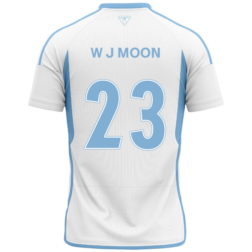 Kinder Ji-Won Moon #23 Weiß Blau Auswärtstrikot Trikot 2024/25 T-Shirt Schweiz