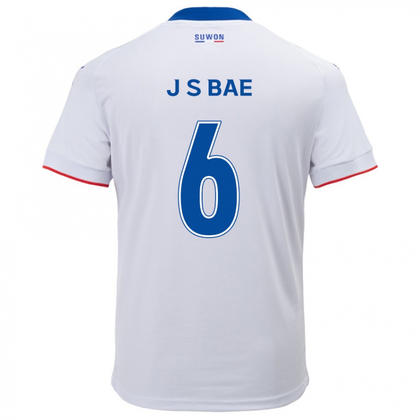 Kinder Seo-Joon Bae #6 Weiß Blau Auswärtstrikot Trikot 2024/25 T-Shirt Schweiz