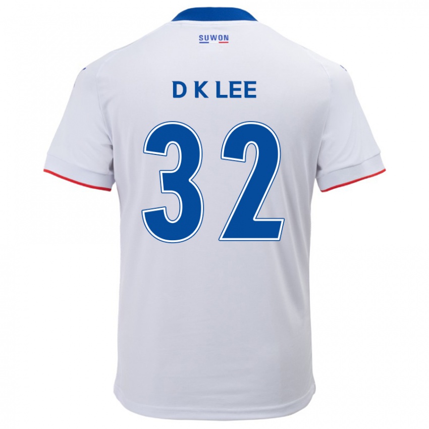 Kinder Kyu-Dong Lee #32 Weiß Blau Auswärtstrikot Trikot 2024/25 T-Shirt Schweiz