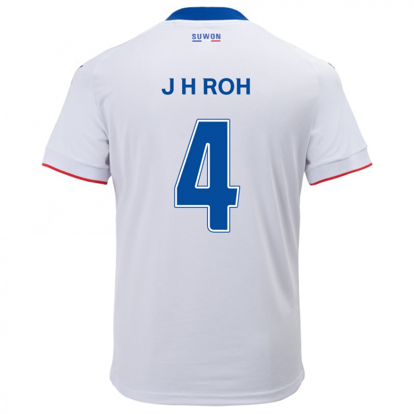 Kinder Hyun-Jun Roh #4 Weiß Blau Auswärtstrikot Trikot 2024/25 T-Shirt Schweiz