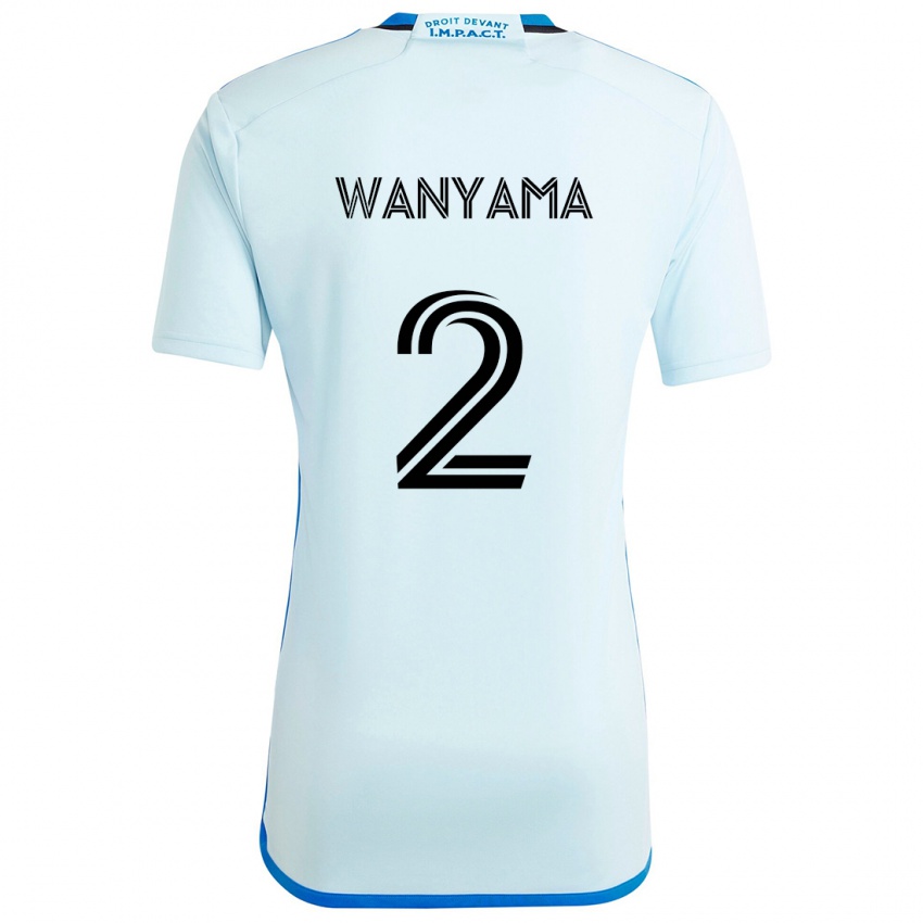 Kinder Victor Wanyama #2 Eisblau Auswärtstrikot Trikot 2024/25 T-Shirt Schweiz